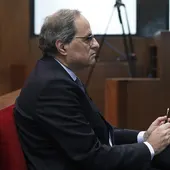 Quim Torra durante el juicio Quim Torra durante el juicio