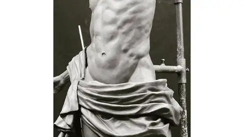 Escultura en barro que hizo Martín Nieto del estudio anatómico y ropajes del nuevo Resucitado de Ciudad Real Escultura en barro que hizo Martín Nieto del estudio anatómico y ropajes del nuevo Resucitado de Ciudad Real