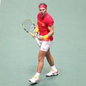 Rafa Nadal celebra un punto