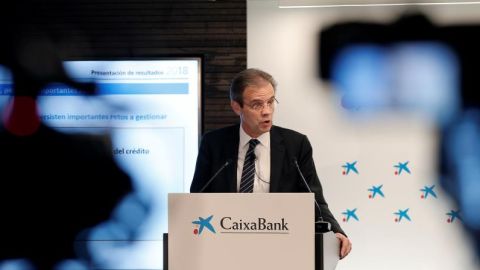 El presidente de Caixabank, Jordi Gual