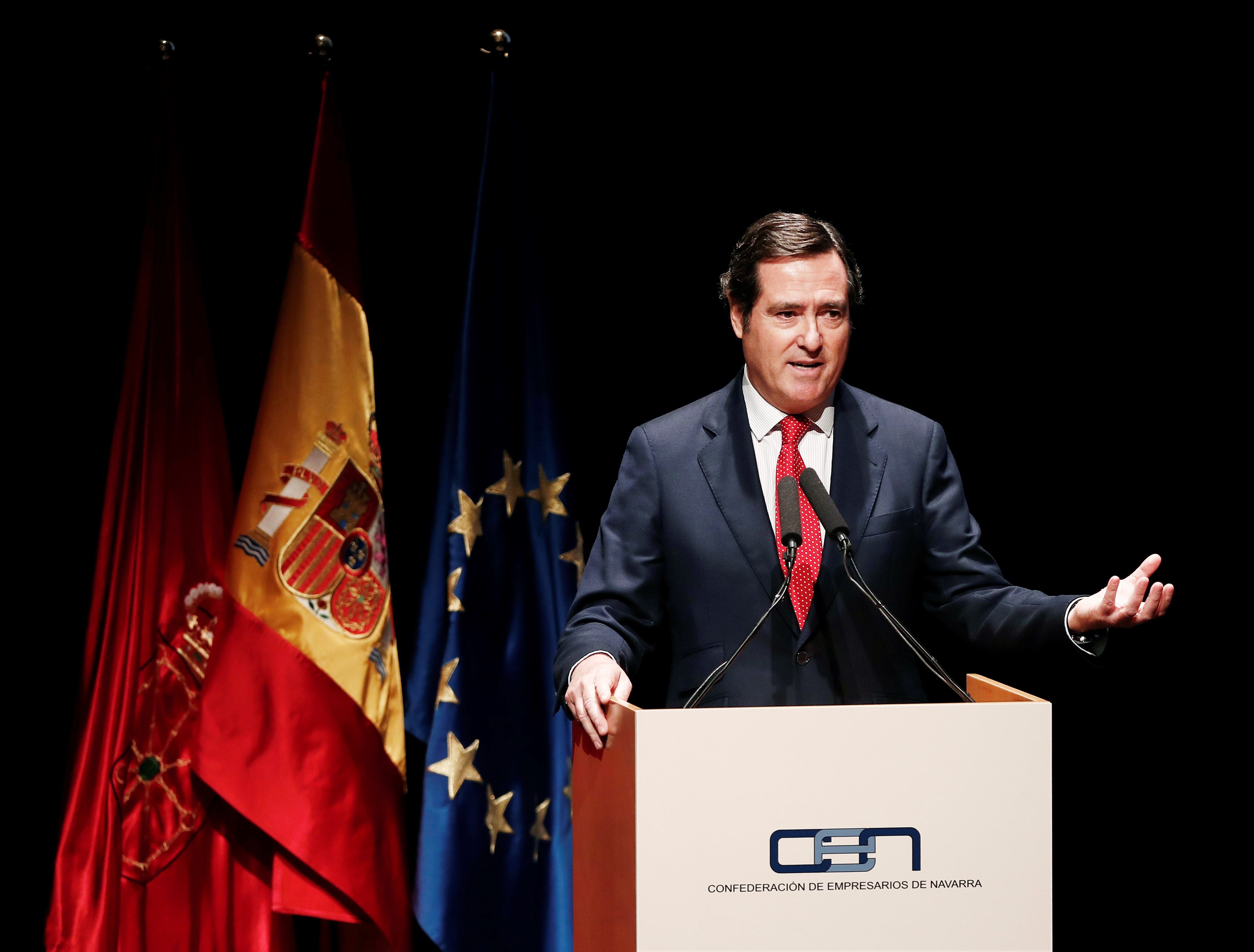 El presidente de la CEOE pide estabilidad política, moderación y rigor presupuestario El presidente de la CEOE pide estabilidad política, moderación y rigor presupuestario
