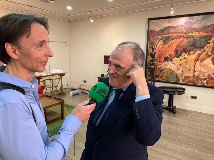 Javier Tebas: "El tema de la Selección ha demostrado que Luis Rubiales no está preparado para el cargo" Javier Tebas: "El tema de la Selección ha demostrado que Luis Rubiales no está preparado para el cargo"