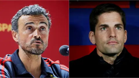 Luis Enrique y Robert Moreno Luis Enrique y Robert Moreno