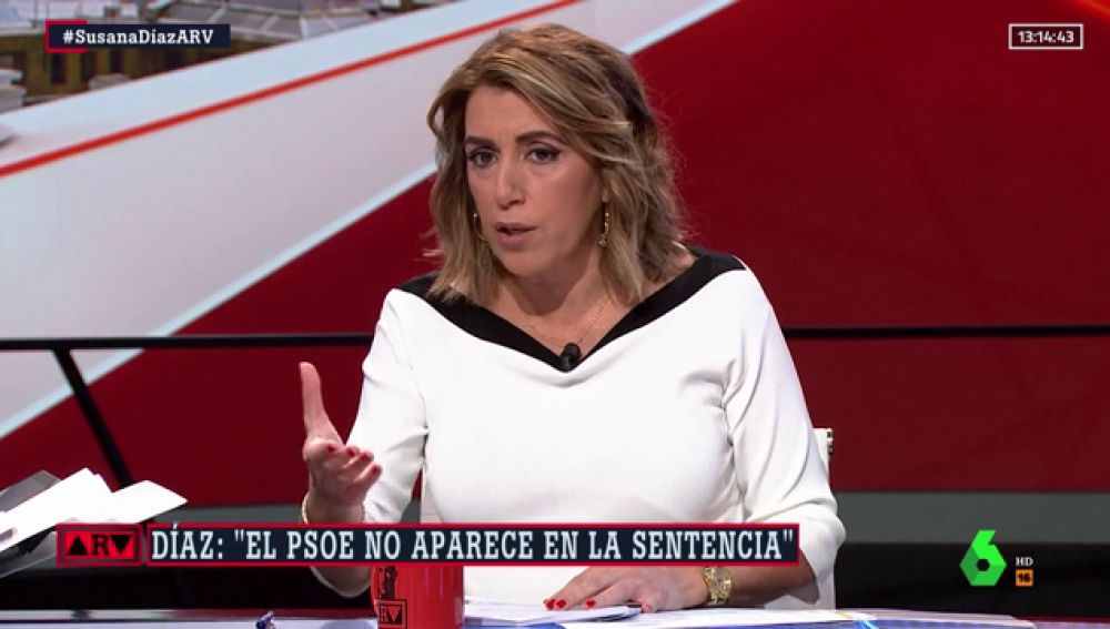 Susana Díaz: "No es verdad que nos hayamos retirado de la causa de los ERE"
