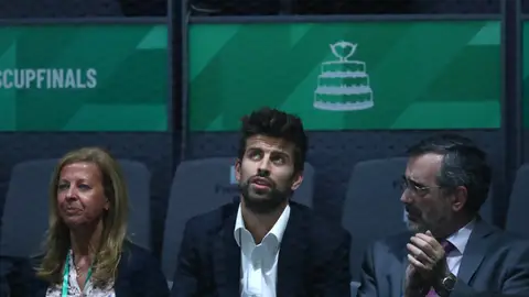 Gerard Piqué, presenciando en directo su nueva Copa Davis Gerard Piqué, presenciando en directo su nueva Copa Davis