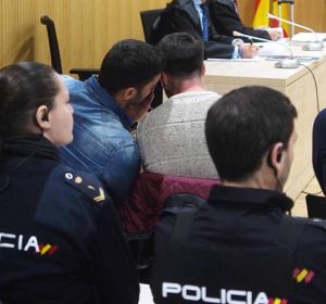 Miembros de la Manada durante el juicio por el abuso en Pozoblanco Miembros de la Manada durante el juicio por el abuso en Pozoblanco