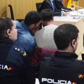Miembros de la Manada durante el juicio por el abuso en Pozoblanco