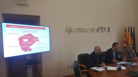 Presentaci&oacute;n de las inversiones en pedan&iacute;as de Elche.