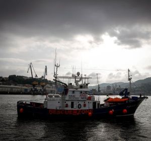 El buque de rescate humanitario "Aita Mari" en el puerto de Pasaia (Gipuzkoa) El buque de rescate humanitario "Aita Mari" en el puerto de Pasaia (Gipuzkoa)