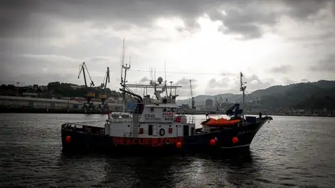 El buque de rescate humanitario "Aita Mari" en el puerto de Pasaia (Gipuzkoa) El buque de rescate humanitario "Aita Mari" en el puerto de Pasaia (Gipuzkoa)