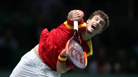 Pablo Carreño al saque Pablo Carreño al saque