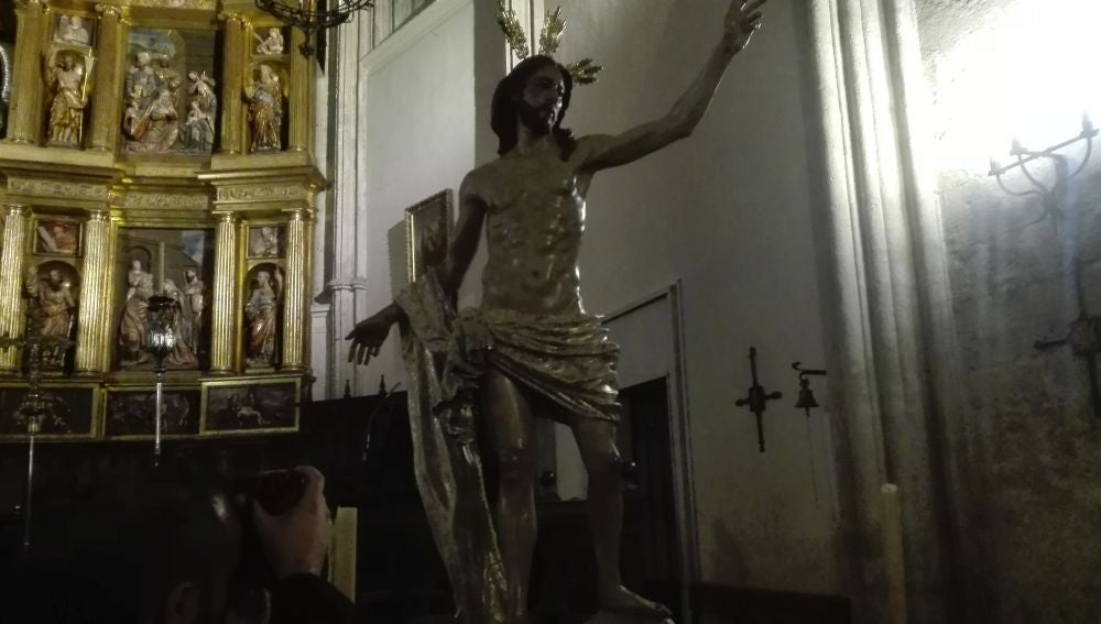 La nueva imagen del Cristo Resucitado, en la Catedral de Ciudad Real