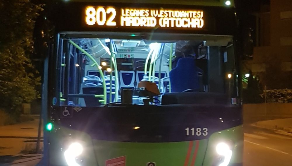 Imagen de archivo de un autobús de la Comunidad de Madrid