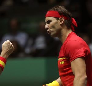Nadal y Granollers, en la victoria ante Argentina. Nadal y Granollers, en la victoria ante Argentina.
