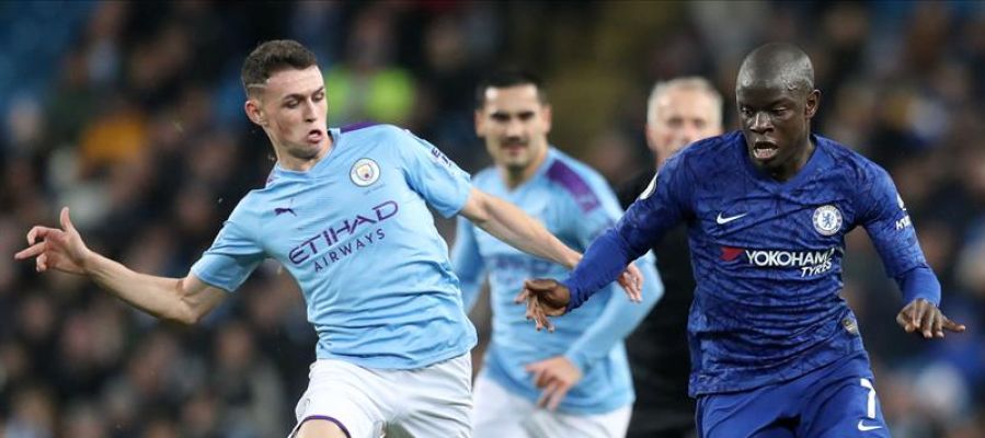 El City, en el partido ante el Chelsea. El City, en el partido ante el Chelsea.