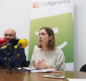 Esther Díez y Felip Sánchez, concejales de Compromís en Elche. Esther Díez y Felip Sánchez, concejales de Compromís en Elche.