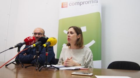 Esther D&iacute;ez y Felip S&aacute;nchez, concejales de Comprom&iacute;s en Elche.