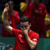 LaSexta Deportes (24-11-19) Roberto Bautista rompe a llorar tras lograr el primer punto para España en la final de la Copa Davis