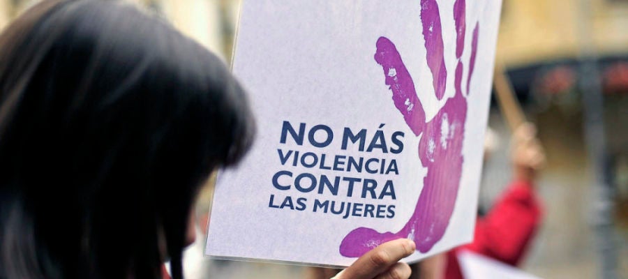 Pancarta en una manifestación contra la violencia de género. Pancarta en una manifestación contra la violencia de género.