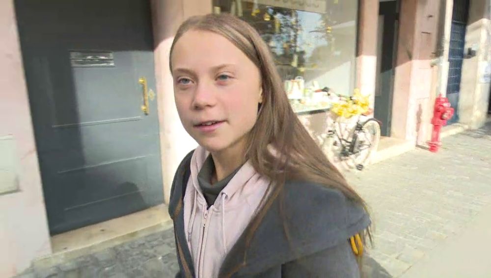 Greta Thunberg en Lisboa