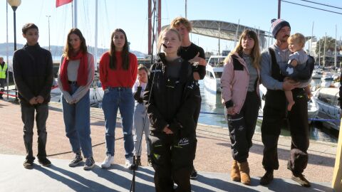 Greta Thunberg, en Lisboa. 