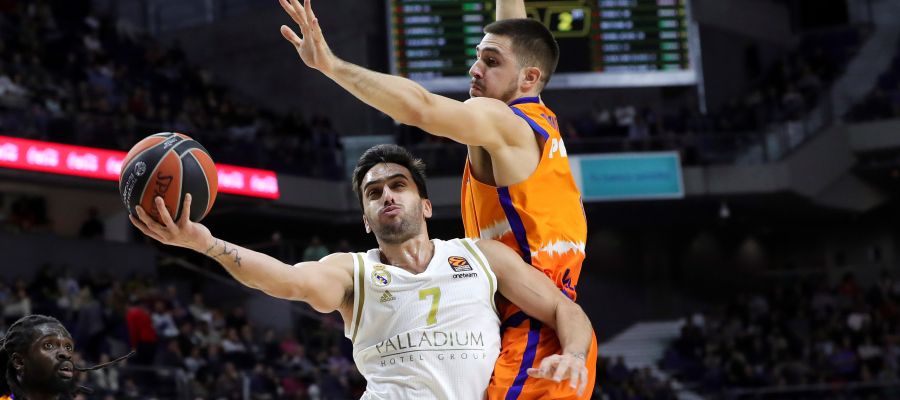 Campazzo y los triples. Campazzo y los triples.