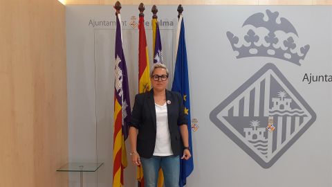 Sonia Vivas en el Ayuntamiento de Palma
