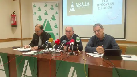 Alcolea, Rodríguez y Miranda, durante la rueda de prensa Alcolea, Rodríguez y Miranda, durante la rueda de prensa
