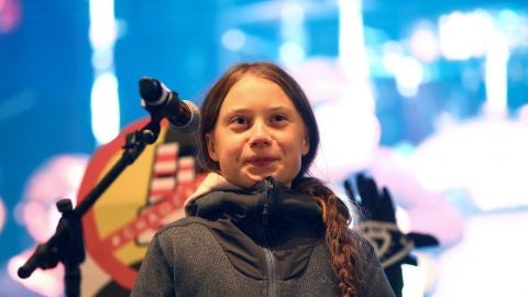 La joven activista sueca Greta Thunberg
