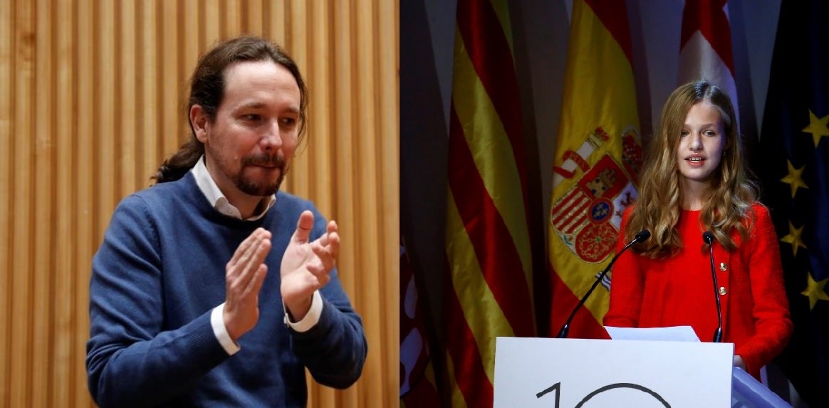 Pablo Iglesias elogia a la Princesa Leonor por hablar catalán: "Es un detallazo" Pablo Iglesias elogia a la Princesa Leonor por hablar catalán: "Es un detallazo"