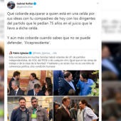 El rifirrafe entre Rufián e Iglesias en Twitter
