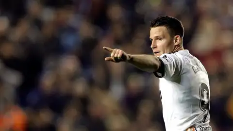 El delantero del Valencia Kevin Gameiro El delantero del Valencia Kevin Gameiro