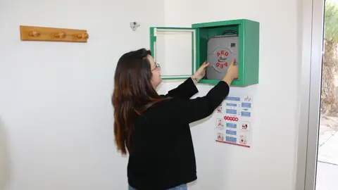Desfibrilador en dependencias municipales de Novelda. Desfibrilador en dependencias municipales de Novelda.