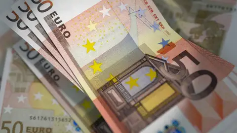 Billete de 50 euros. Billete de 50 euros.