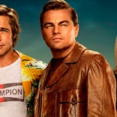 Brad Pitt, Leonardo DiCaprio y Margot Robbie en 'Érase una vez en Hollywood'