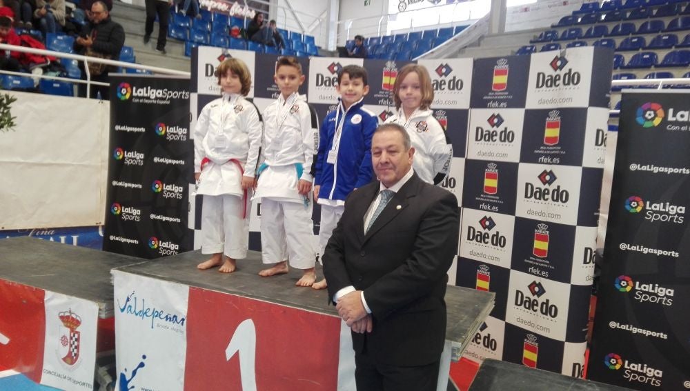 Daniel Miguez, tercero de su categoría en la final de la Liga Nacional celebrada en Valdepeñas.