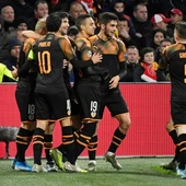 Rodrigo Moreno celebra su gol Rodrigo Moreno celebra su gol