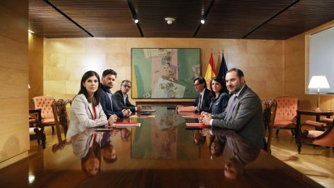 Imagen de archivo de una reuni&oacute;n entre ERC y PSOE
