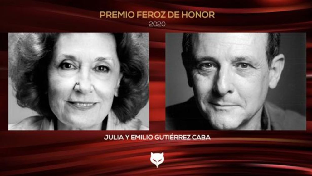 Julia Gutiérrez Caba y Emilio Gutiérrez Caba, premios Feroz de Honor 2020