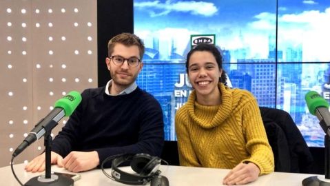 Eduardo Gonzalo Badia, F&iacute;sico experto Cambio Clim&aacute;tico y Amara Santisteban, bi&oacute;loga