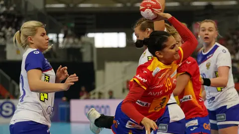 Partido entre España y Rusia en el Mundial de balonmano femenino Partido entre España y Rusia en el Mundial de balonmano femenino