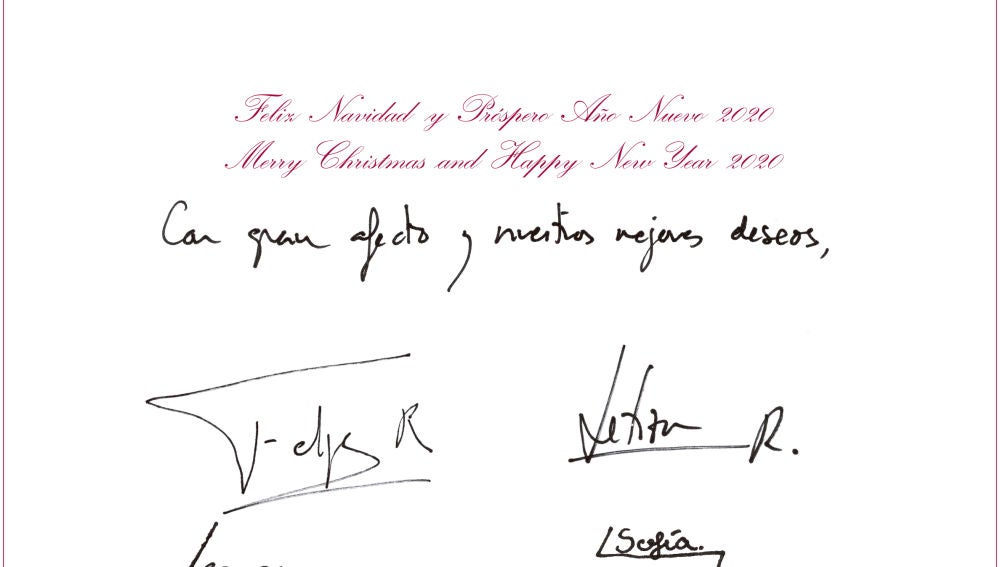 Felicitación Navideña Familia Real 2019 