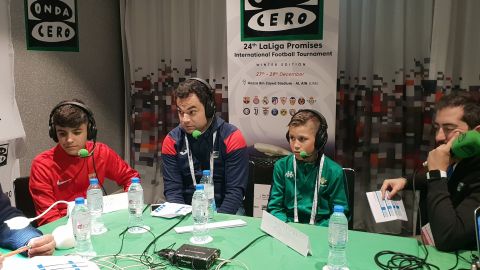 Diego y Davinchi junto a Edu Pidal y Aitor G&oacute;mez en El Transistor