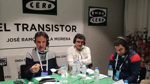 José Ramón de la Morena, Alfredo Martínez y Edu Pidal en El Transistor José Ramón de la Morena, Alfredo Martínez y Edu Pidal en El Transistor