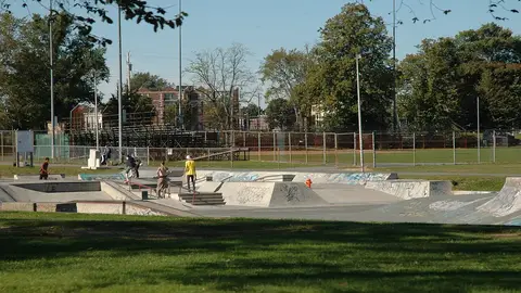 Skate park. Skate park.