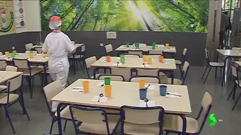 Imagen del comedor escolar. Imagen del comedor escolar del Colegio de Orihuela.