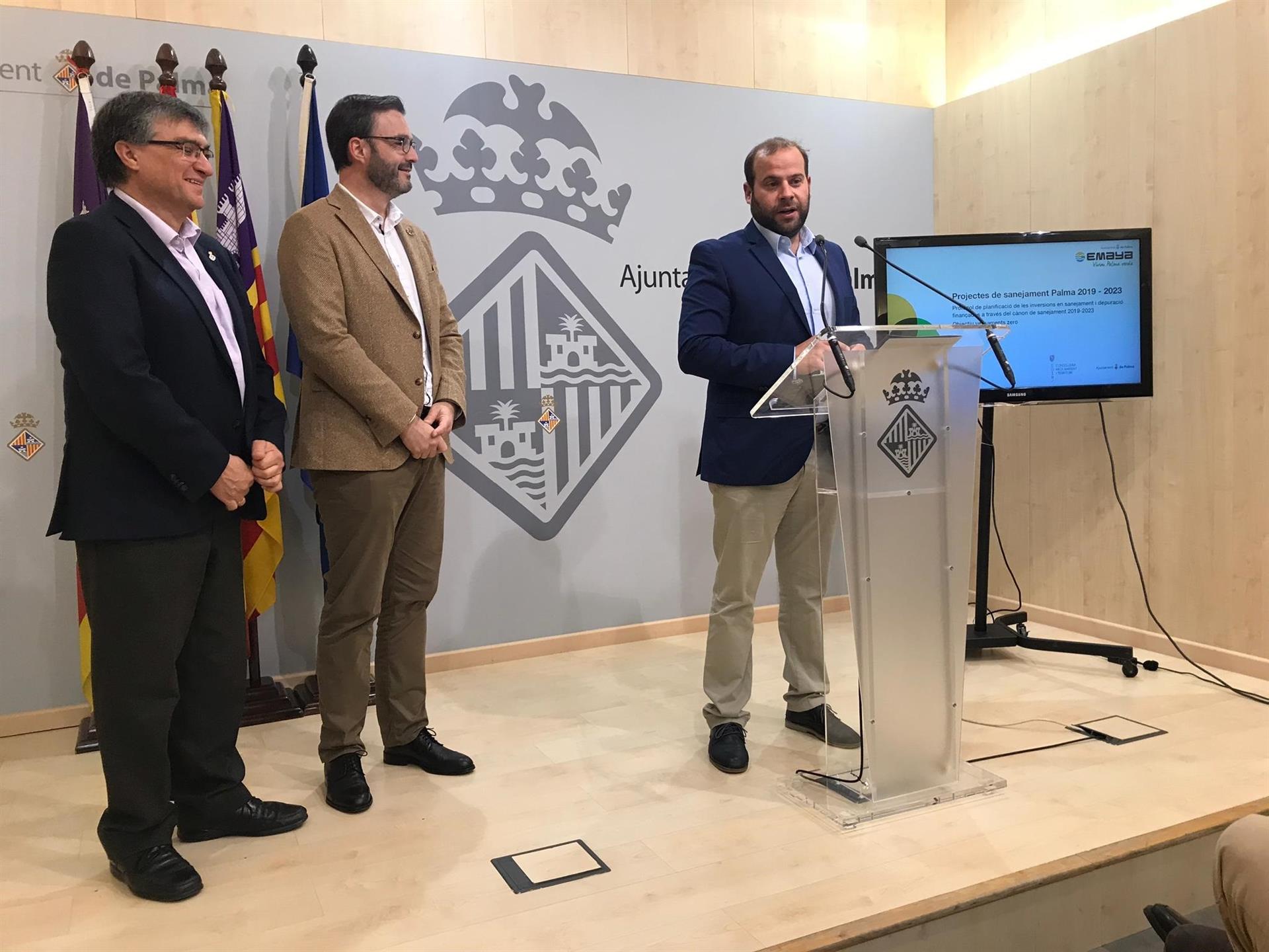 Palma invertirá 57 millones de euros en 30 nuevos proyectos de saneamiento hasta 2023 Palma invertirá 57 millones de euros en 30 nuevos proyectos de saneamiento hasta 2023