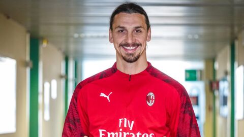 El delantero del Milan, Zlatan Ibrahimovic. 