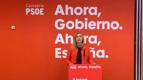 Noelia Cobo, secretaria de de Organizaci&oacute;n del PSOE de Cantabria