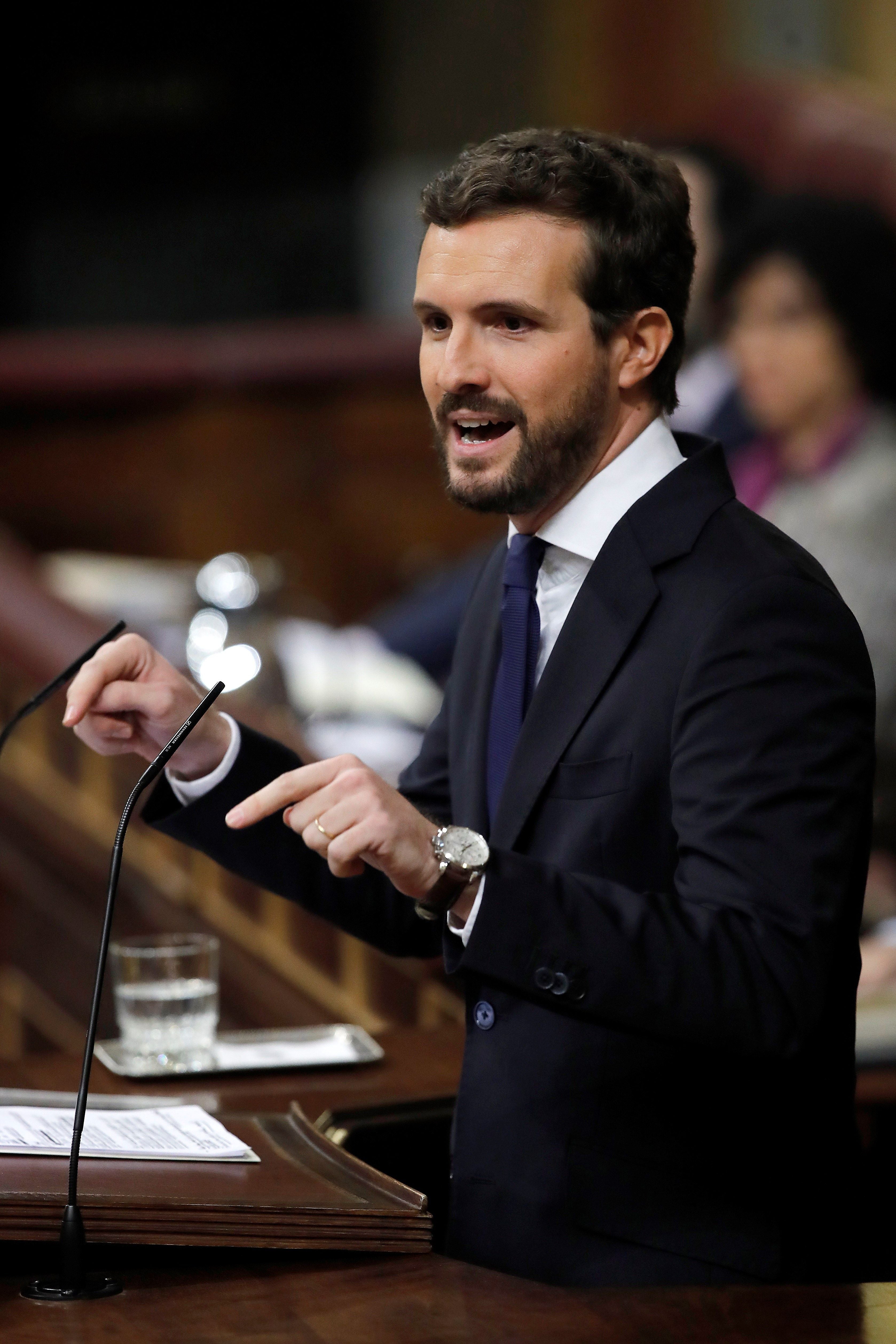 Pablo Casado advierte que el PP tomará medidas legales si Torra no es destituido como president Pablo Casado advierte que el PP tomará medidas legales si Torra no es destituido como president